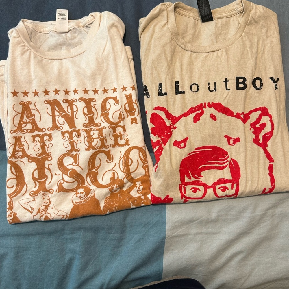 Size M Emo/Pop Punk Band Tee Bundle